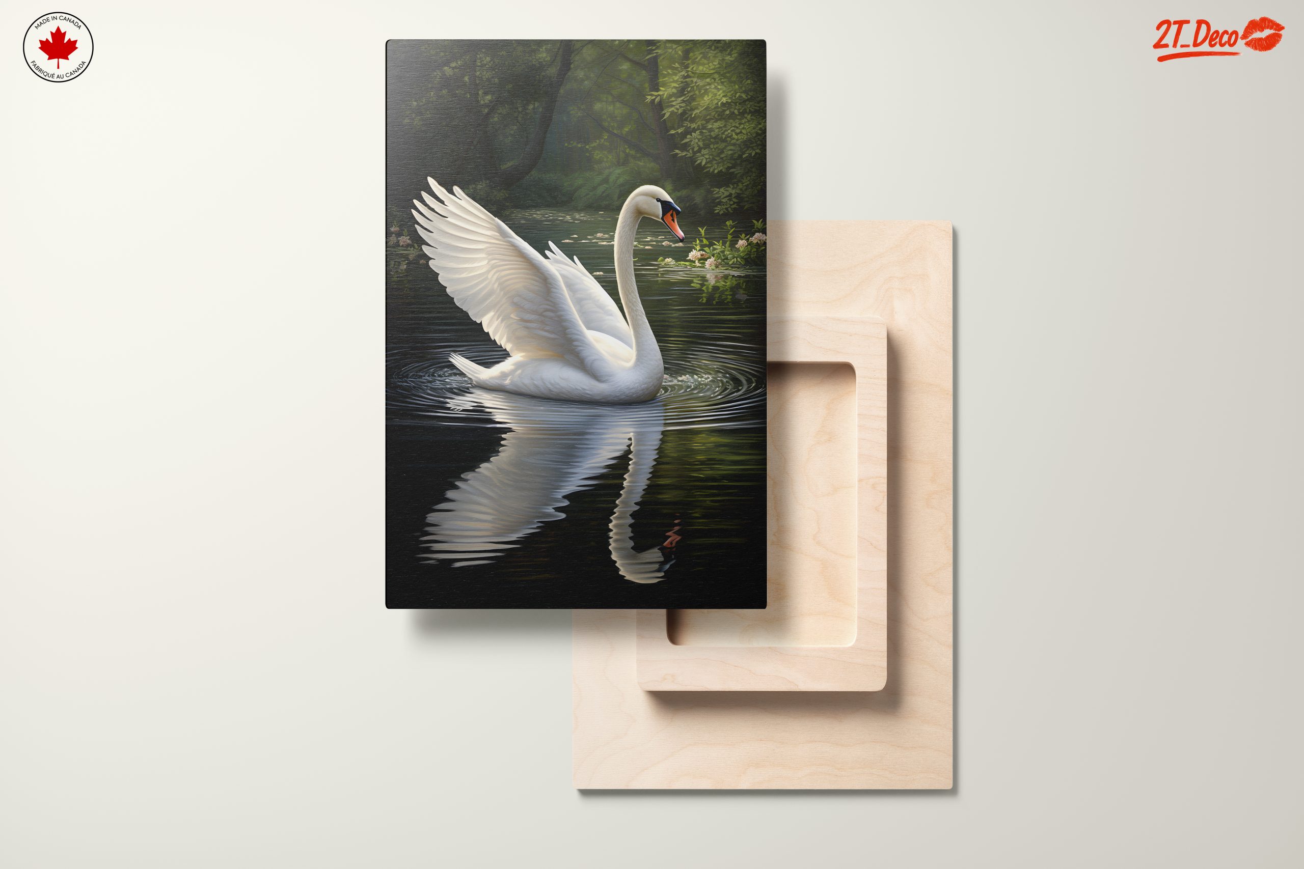 Graceful Swan Reflecting in Water - Image 11