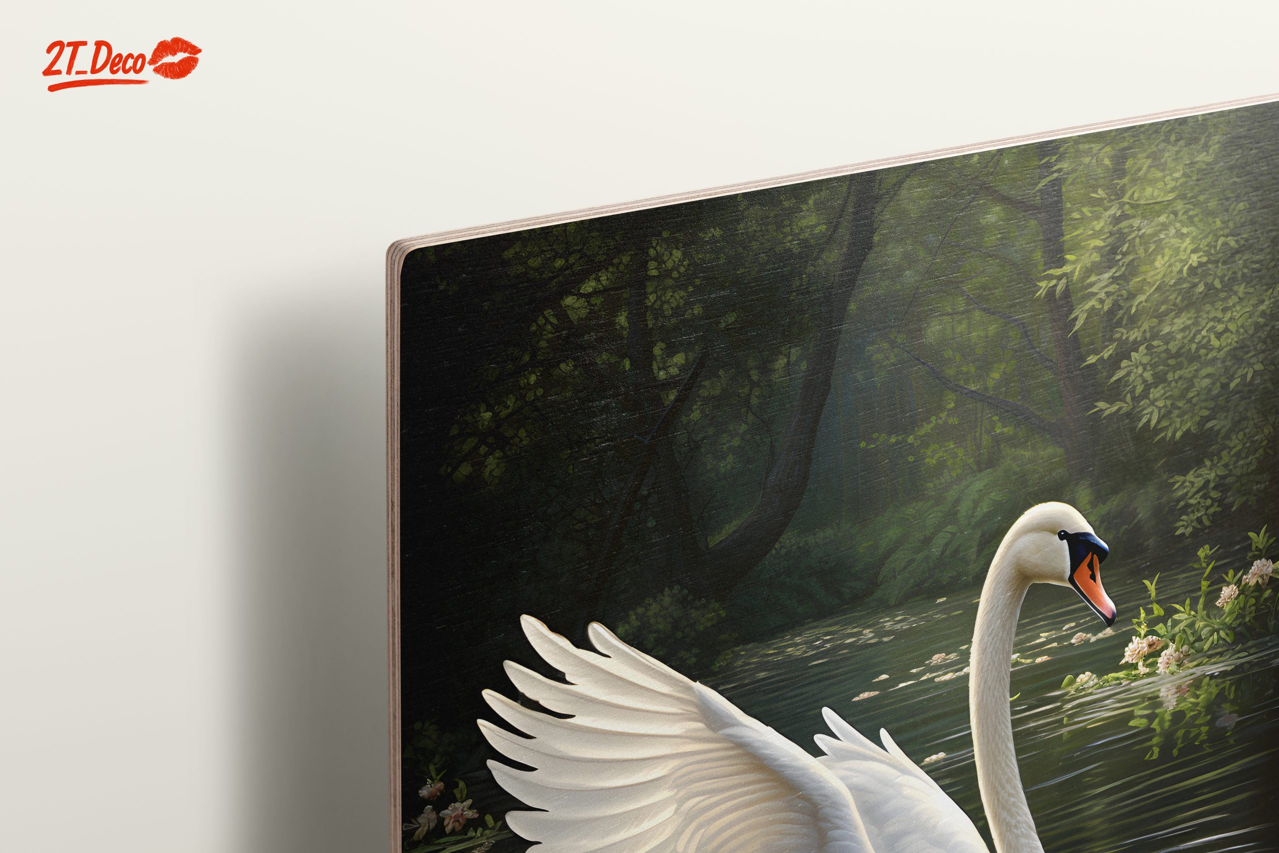 Graceful Swan Reflecting in Water - Image 15