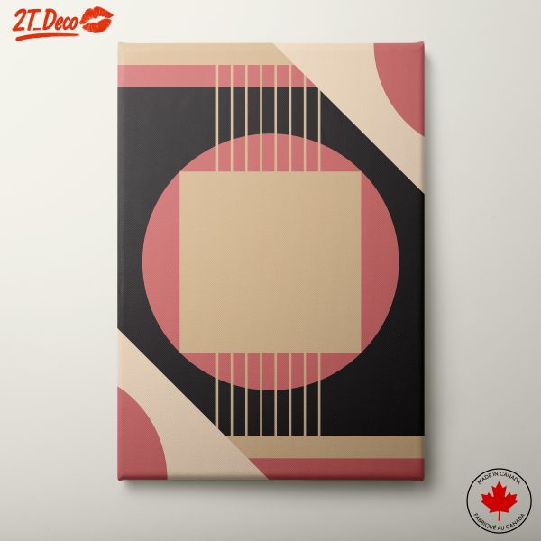 Geometric Abstract Art with Warm Hues