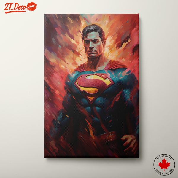 Superman Hero Artburst Illustration