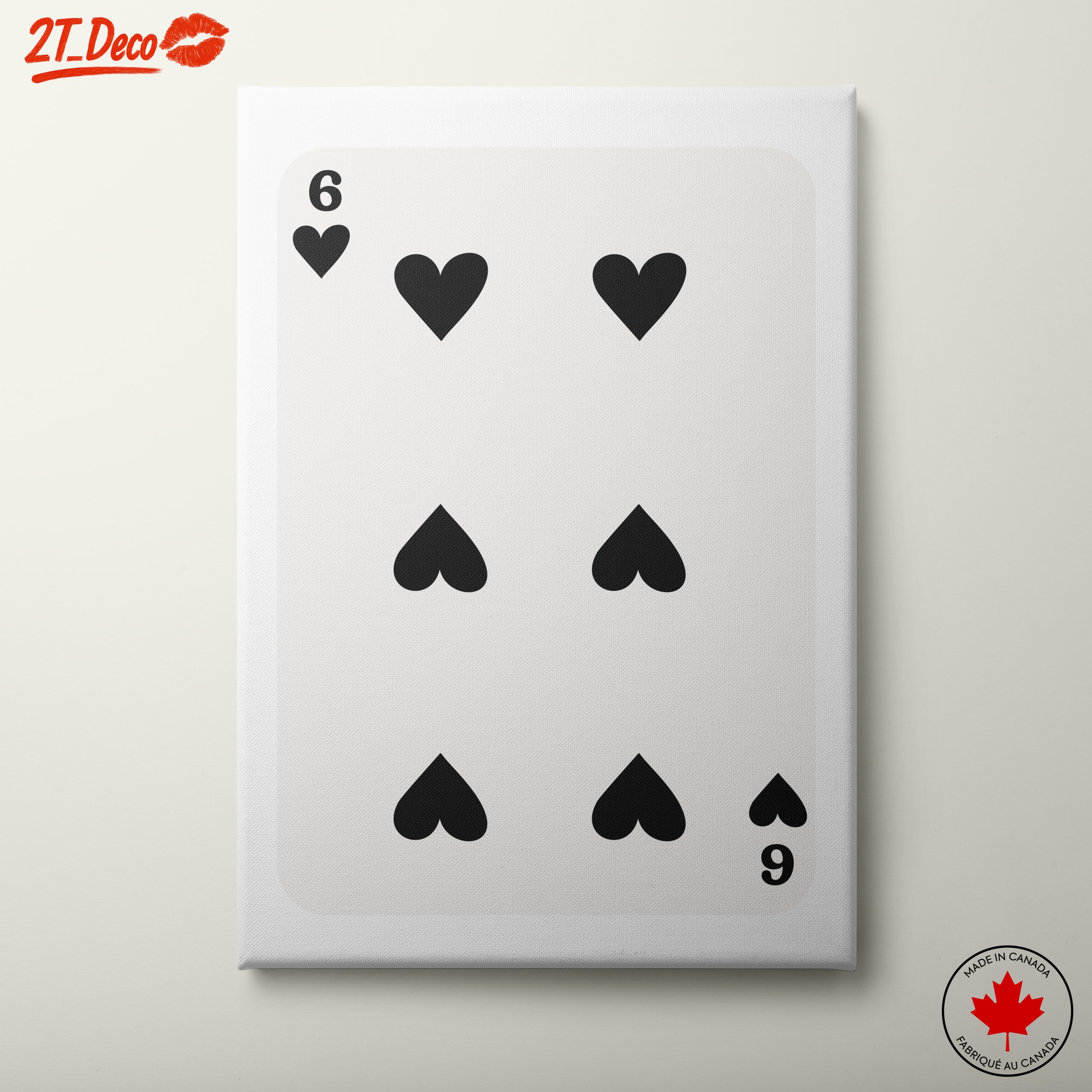 Stylish Playing Card Design with Hearts 3