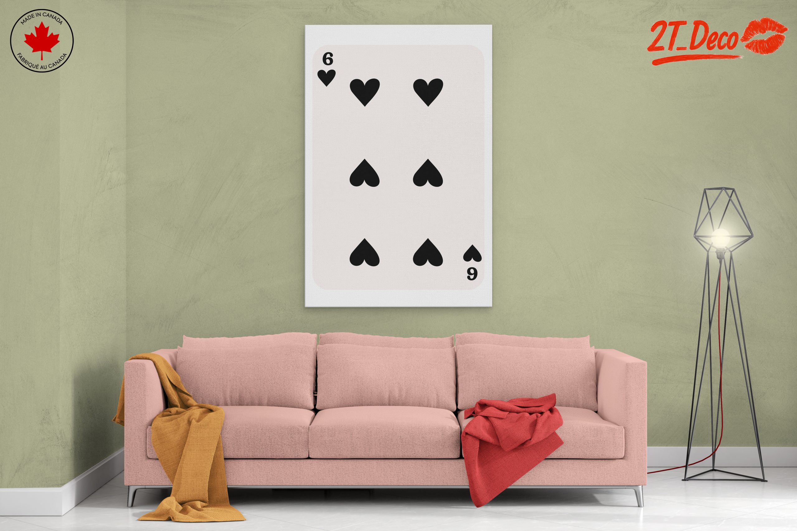 Stylish Playing Card Design with Hearts 3 - Image 2