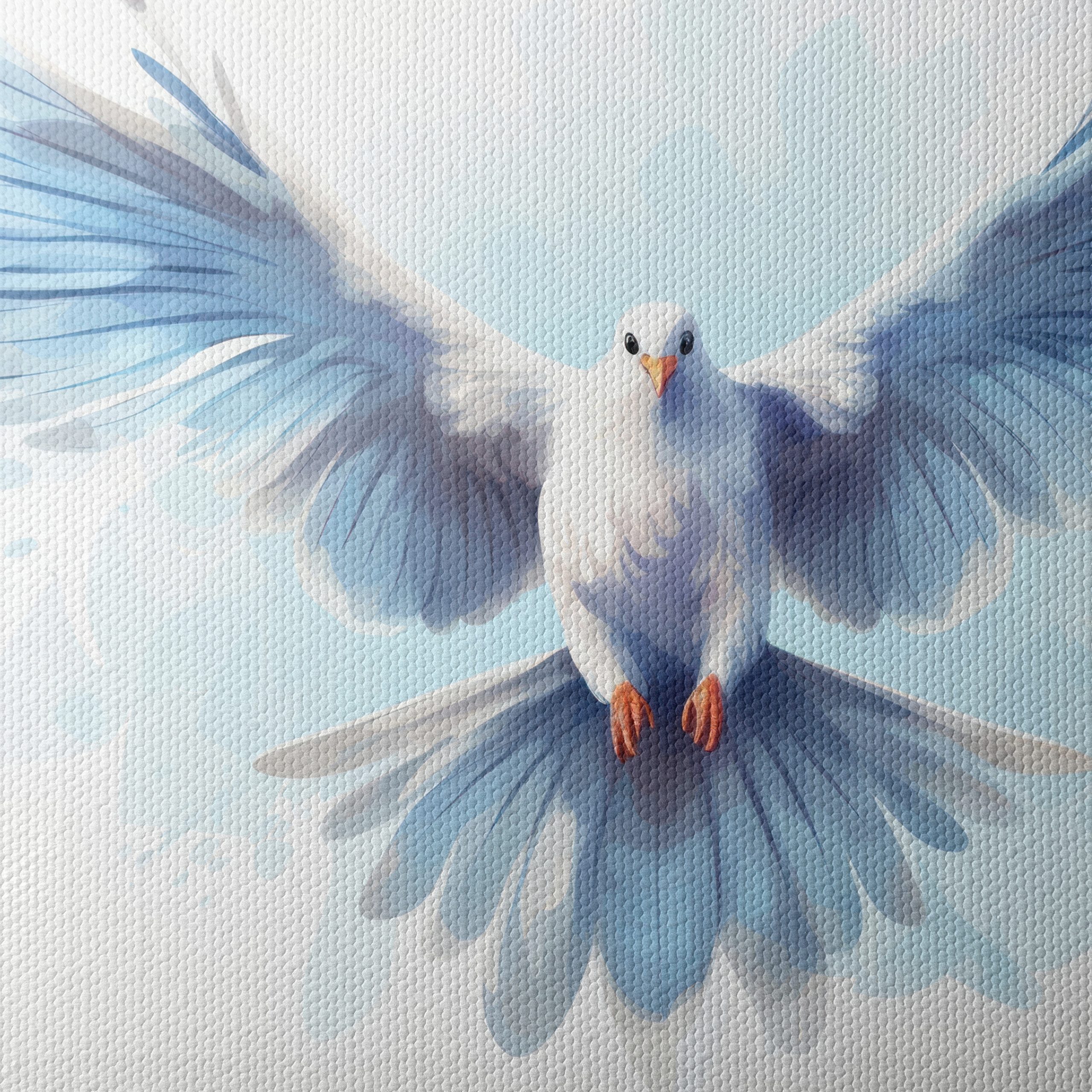 Elegant White Bird in Flight Art - Image 4