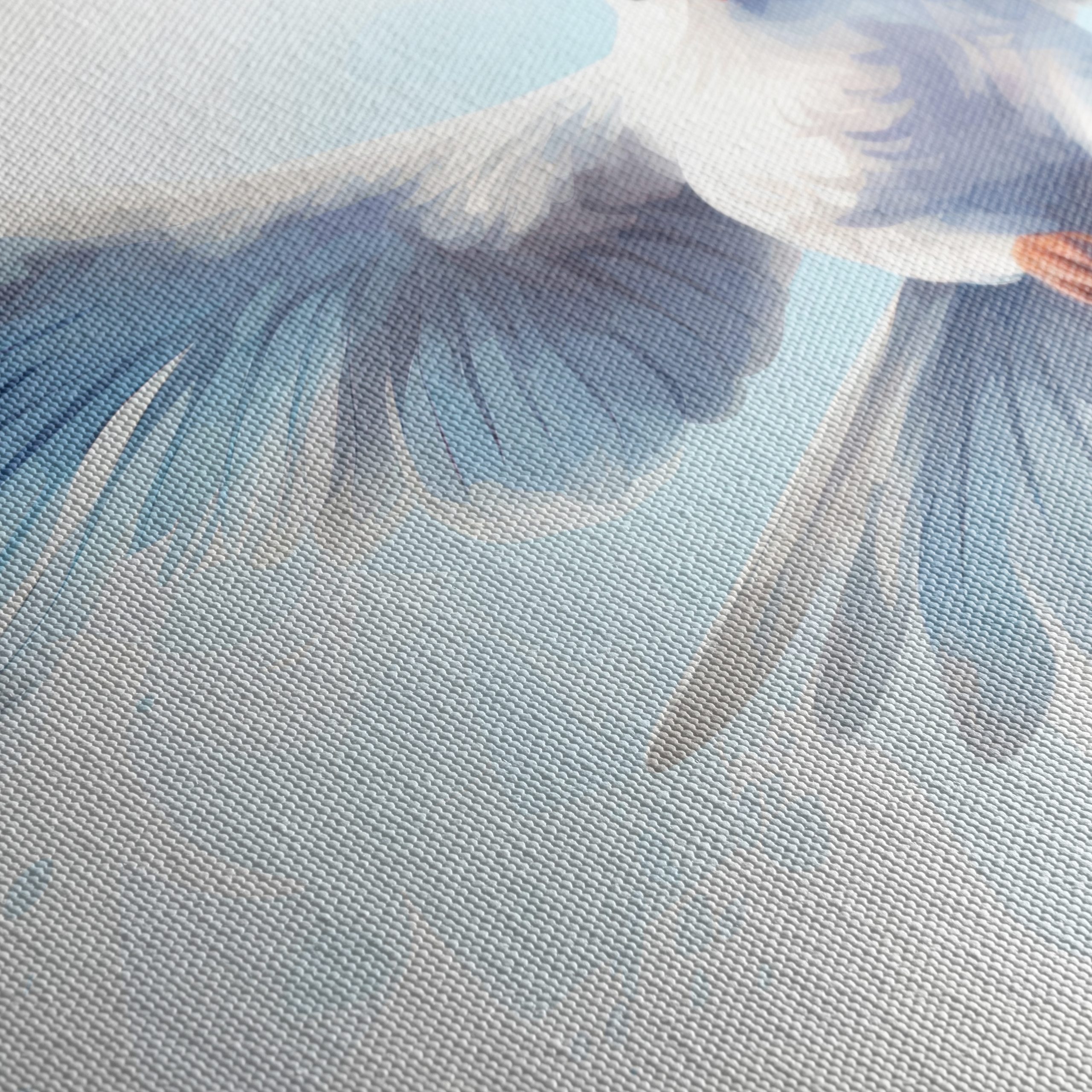 Elegant White Bird in Flight Art - Image 5