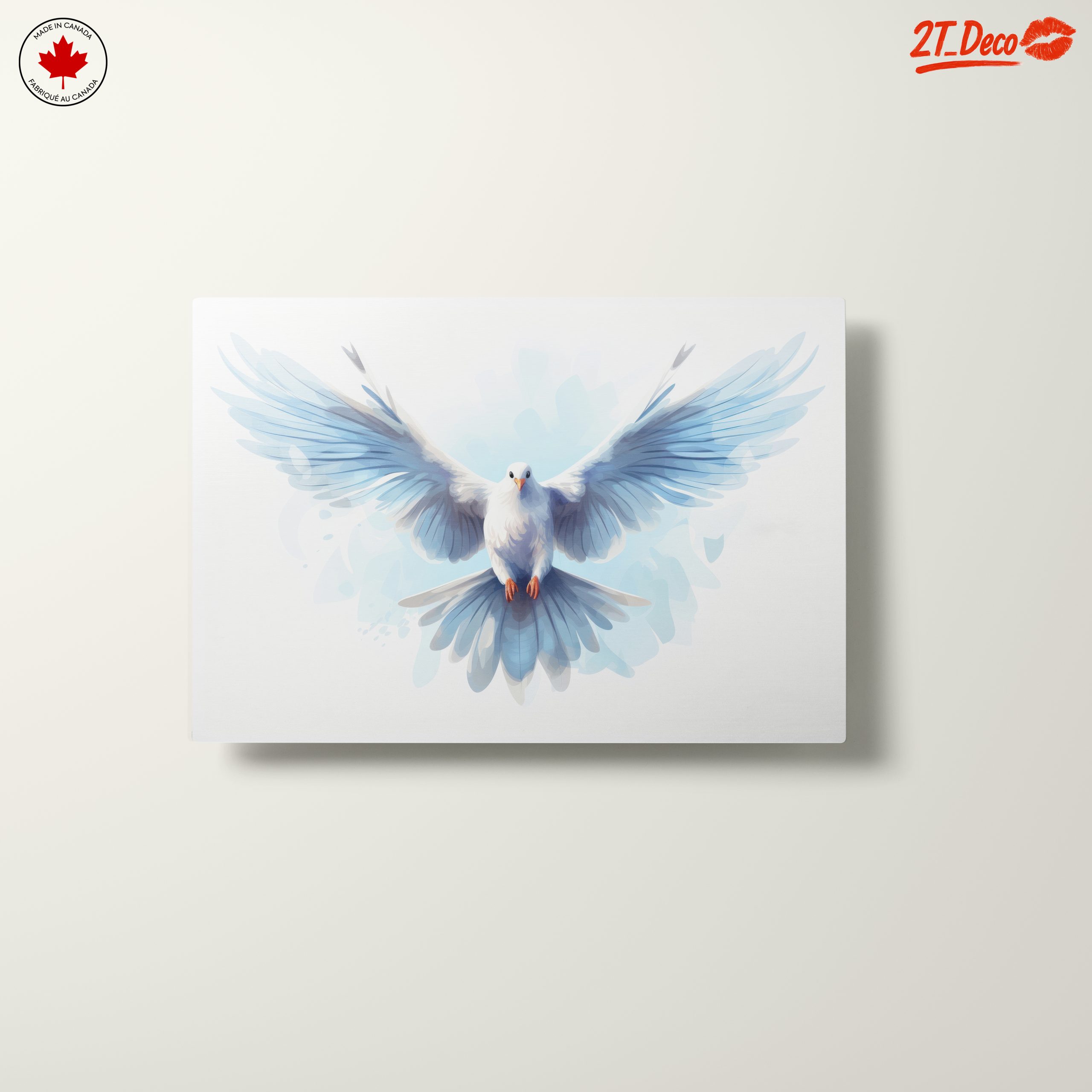 Elegant White Bird in Flight Art - Image 10
