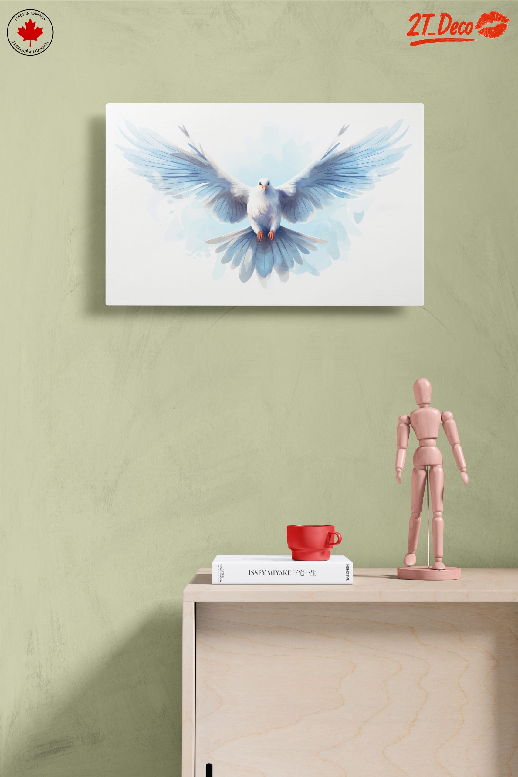 Elegant White Bird in Flight Art - Image 14