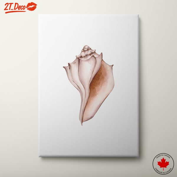 Elegant Abstract Shell Artwork for Coastal Decor