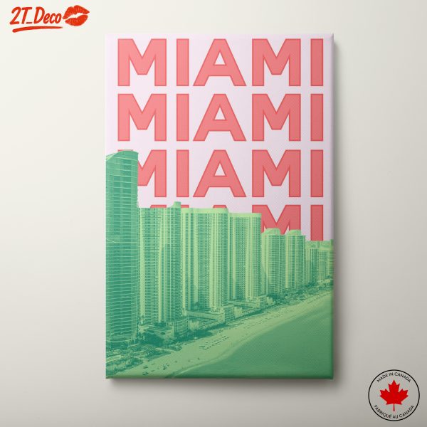 Miami Skyline Contemporary Urban Art