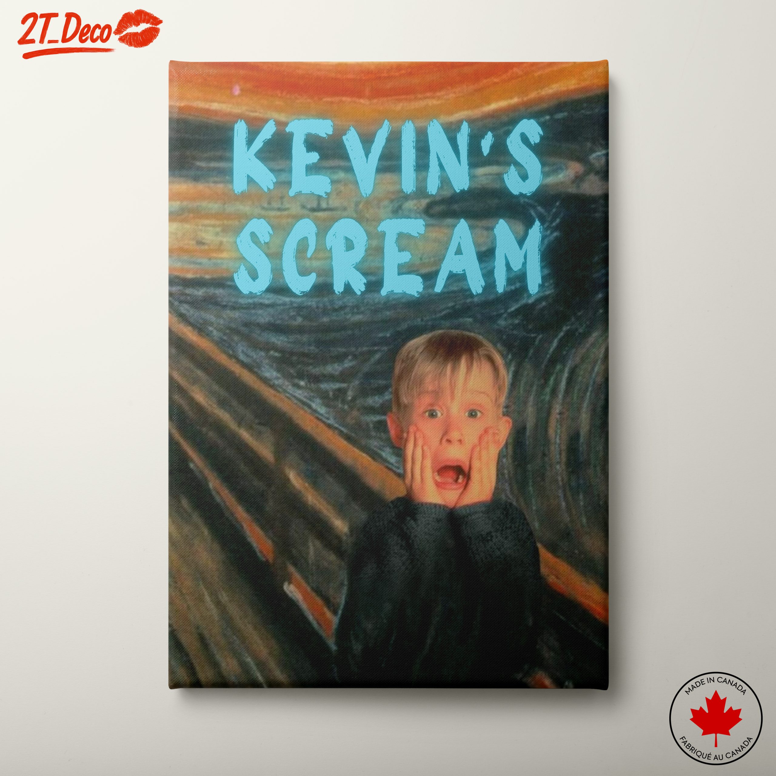 Kevin's Scream Art Inspired by The Scream