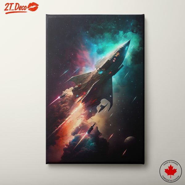 Dynamic Space Adventure Art for Sci-Fi Enthusiasts