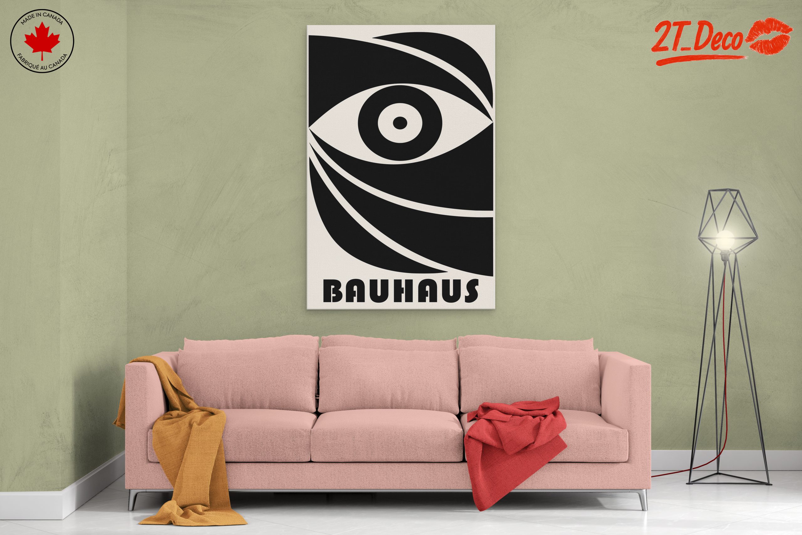 Bauhaus Geometric Art Featuring Eye Design - Image 2