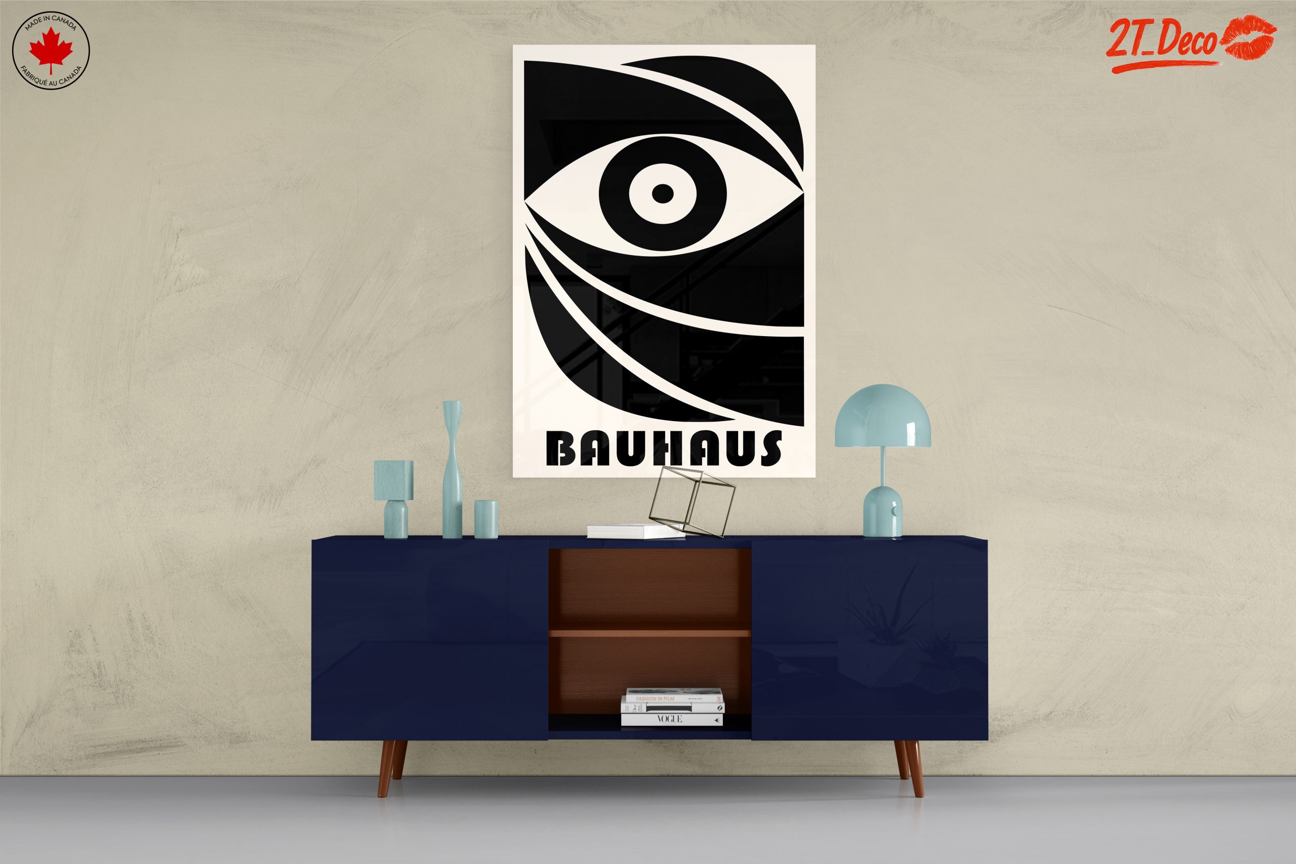 Bauhaus Geometric Art Featuring Eye Design - Image 8
