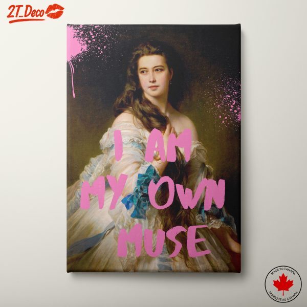 My Own Muse Portrait Art Featuring Modern Typography