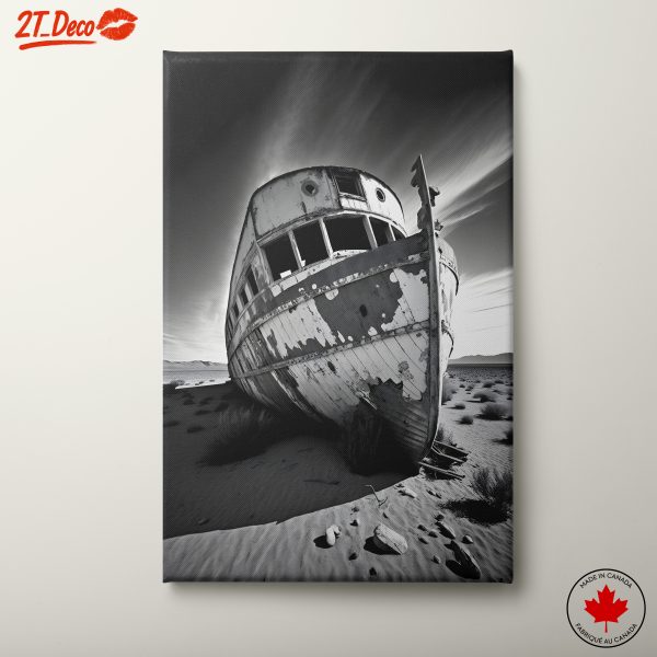 Abstract Landscape Featuring a Shipwreck