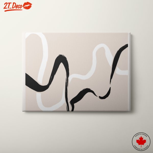 Dynamic Abstract Lines on Soft Background