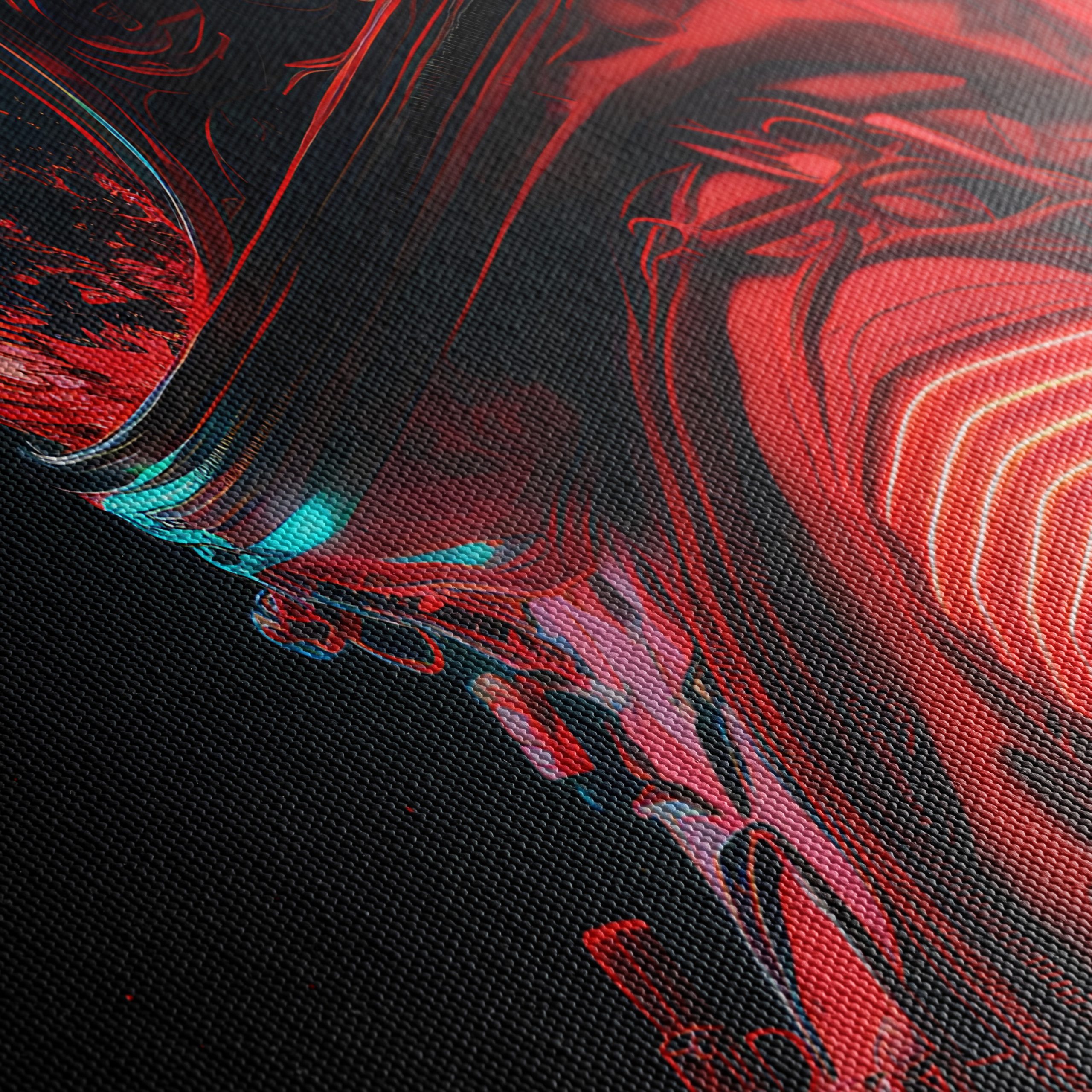 Neon Astronaut in Vibrant Space Art - Image 5