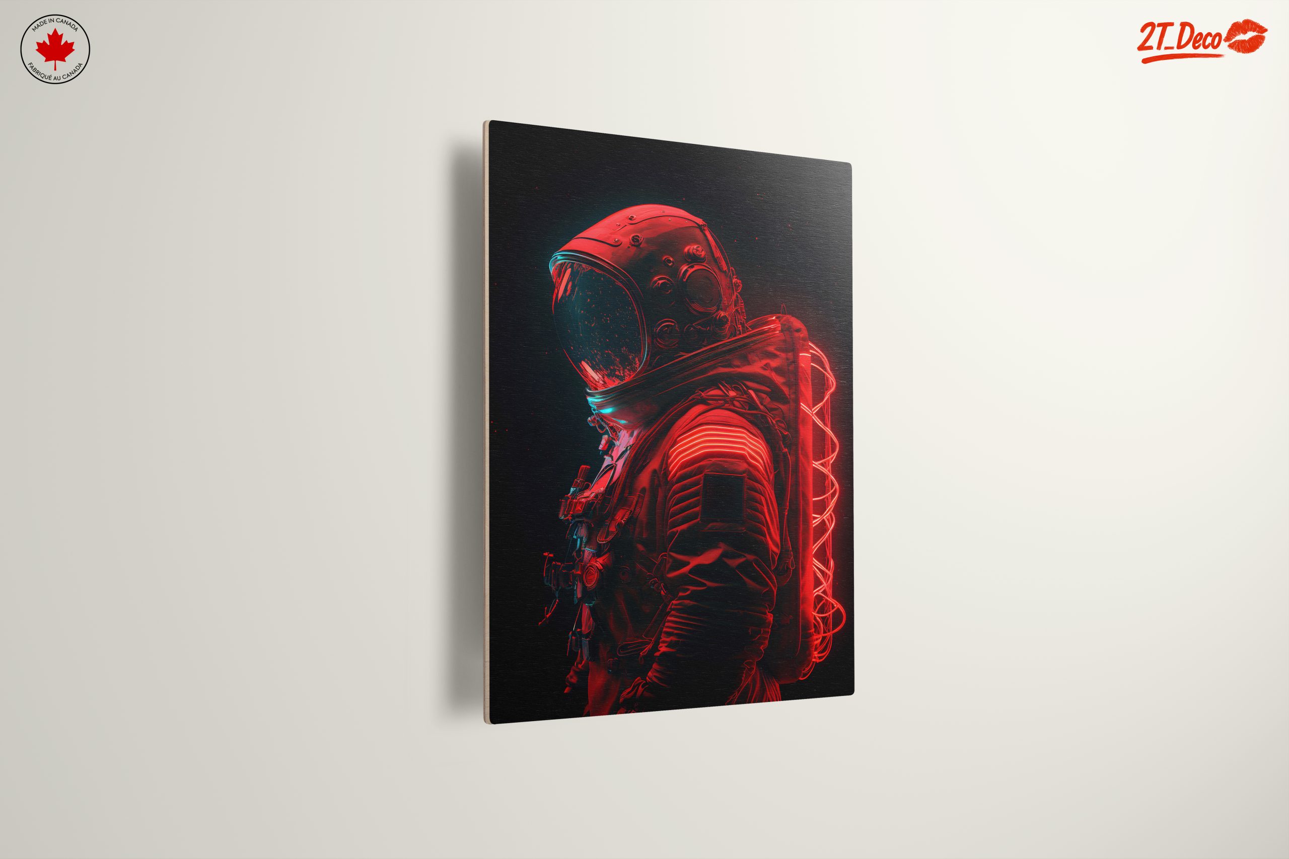 Neon Astronaut in Vibrant Space Art - Image 13