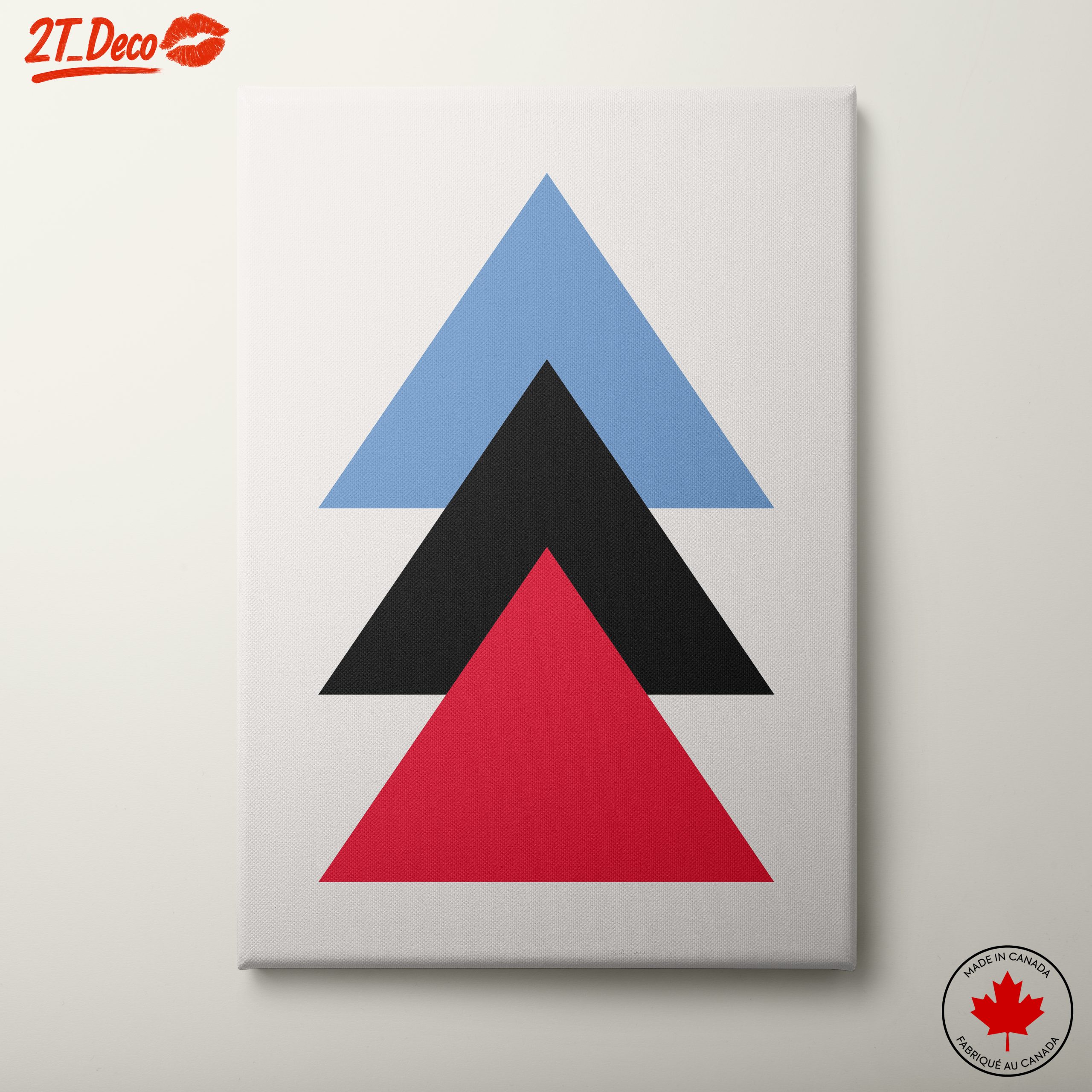 Geometric Color Block Design Art