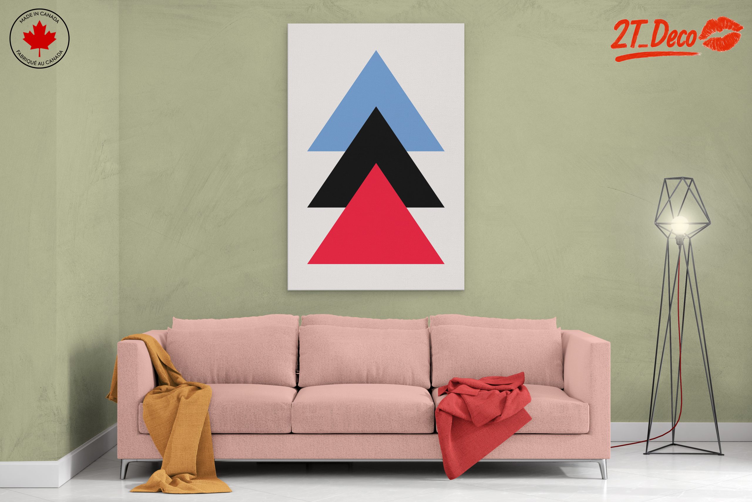 Geometric Color Block Design Art - Image 2