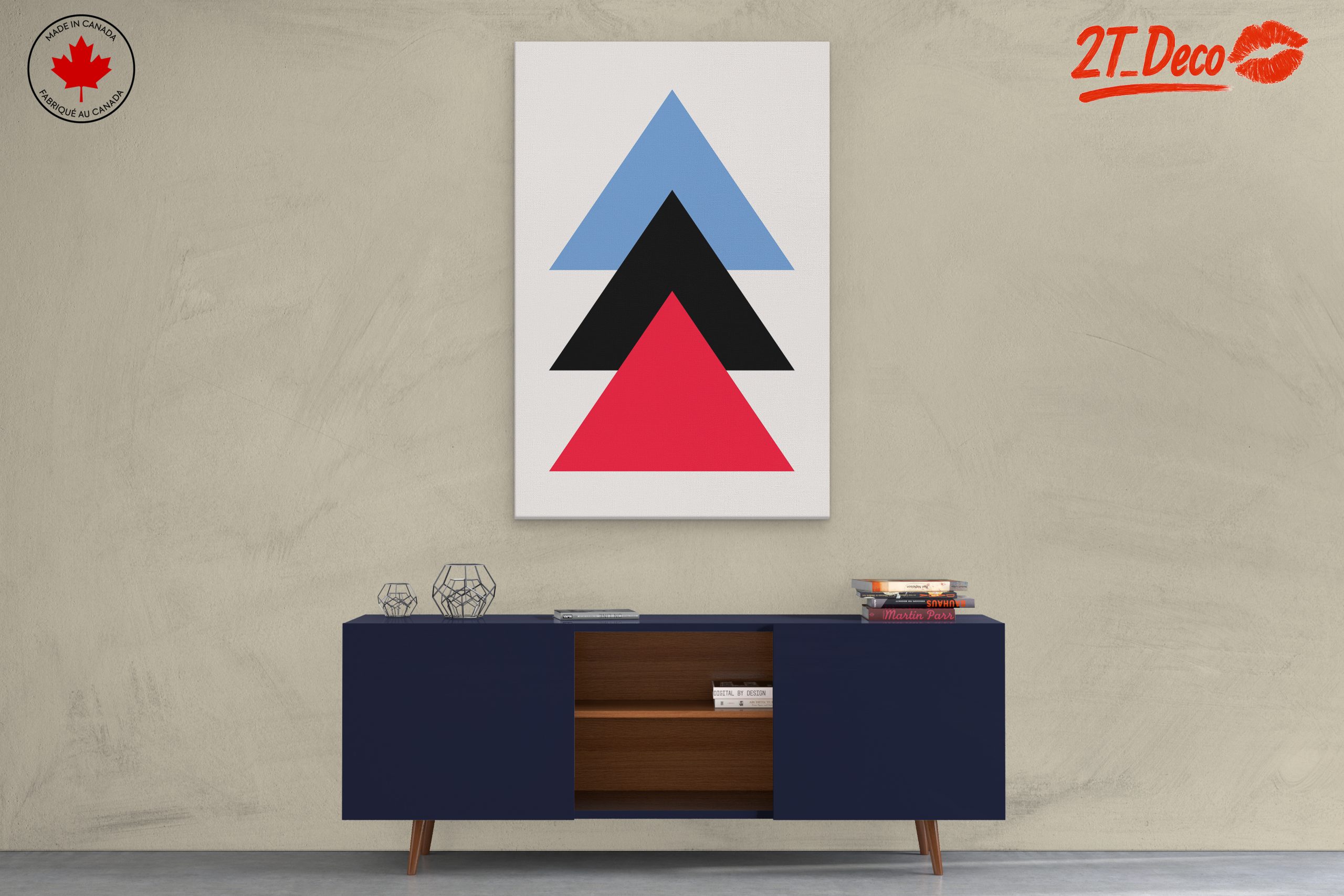 Geometric Color Block Design Art - Image 3