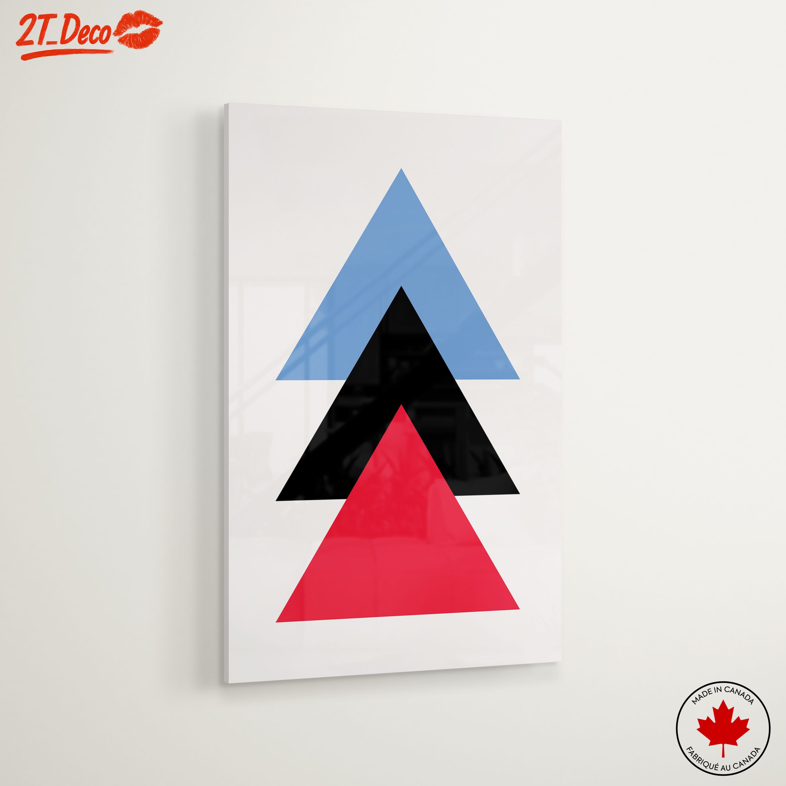 Geometric Color Block Design Art - Image 6