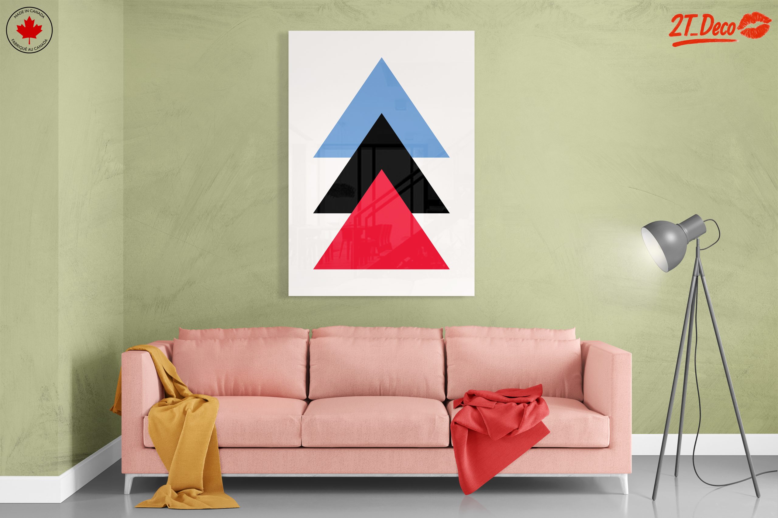 Geometric Color Block Design Art - Image 7