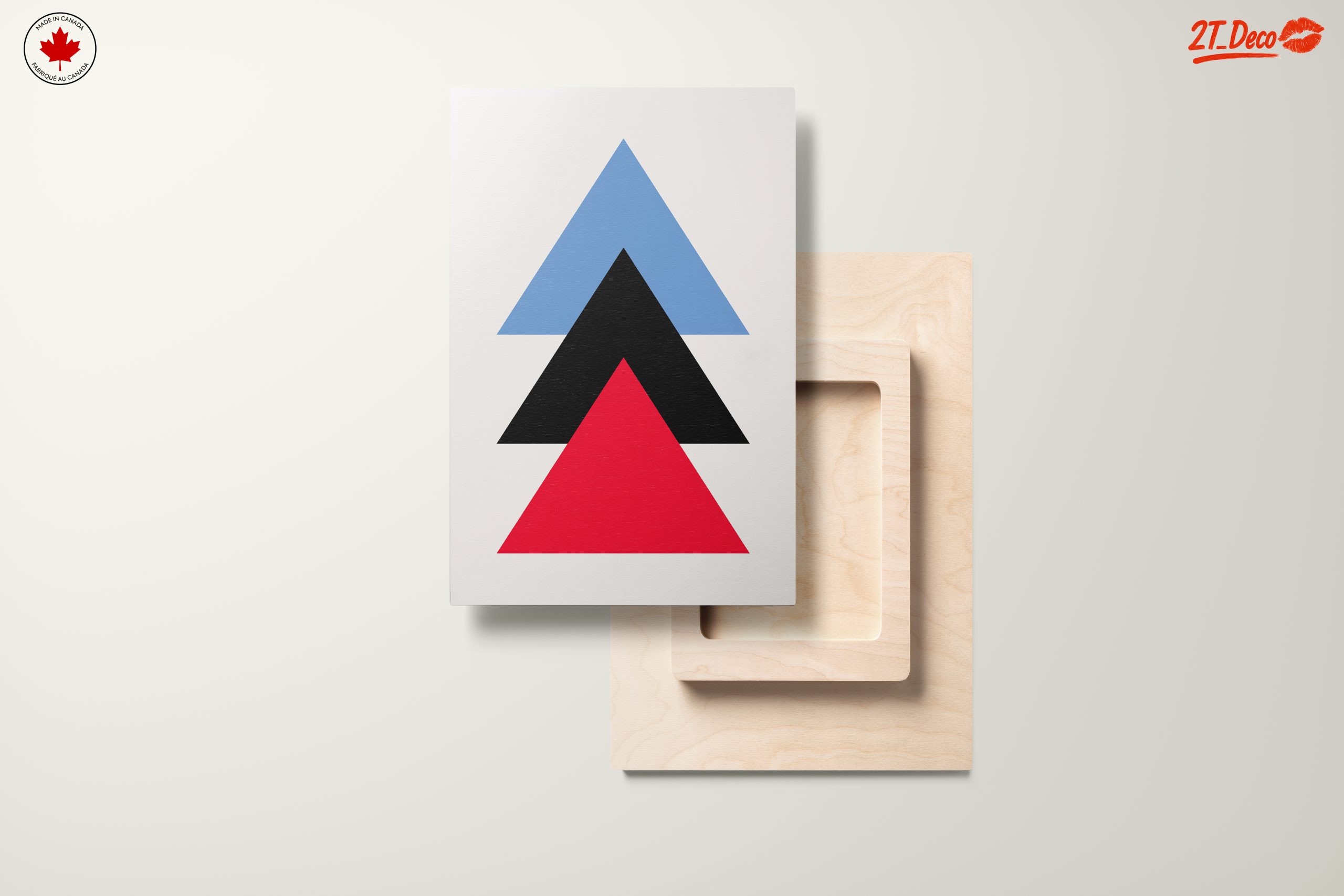 Geometric Color Block Design Art - Image 11