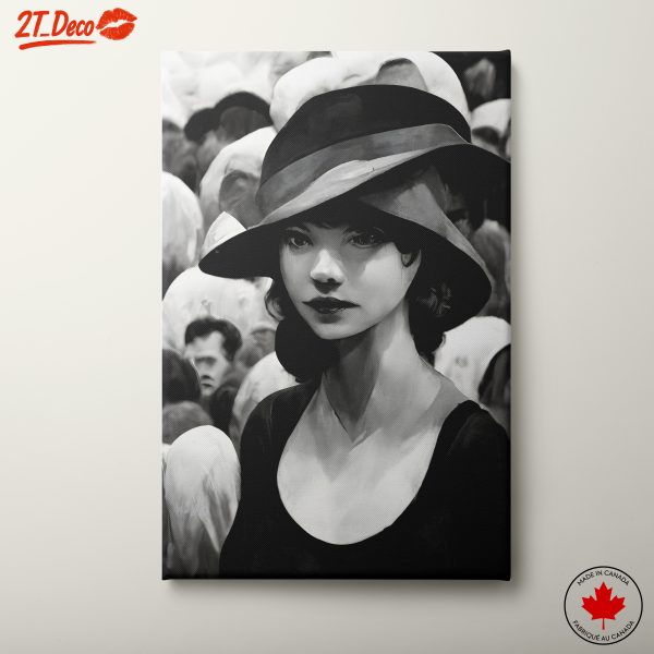 Elegant Black and White Contemporary Portrait