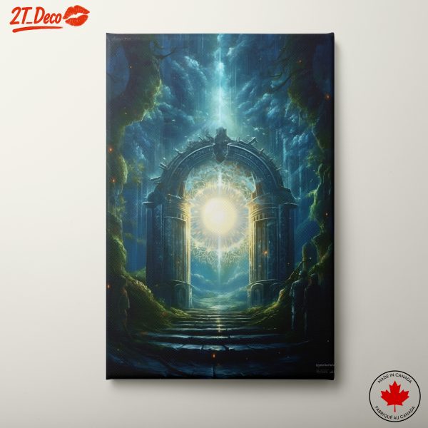 Enchanting Mystical Landscape with Arch
