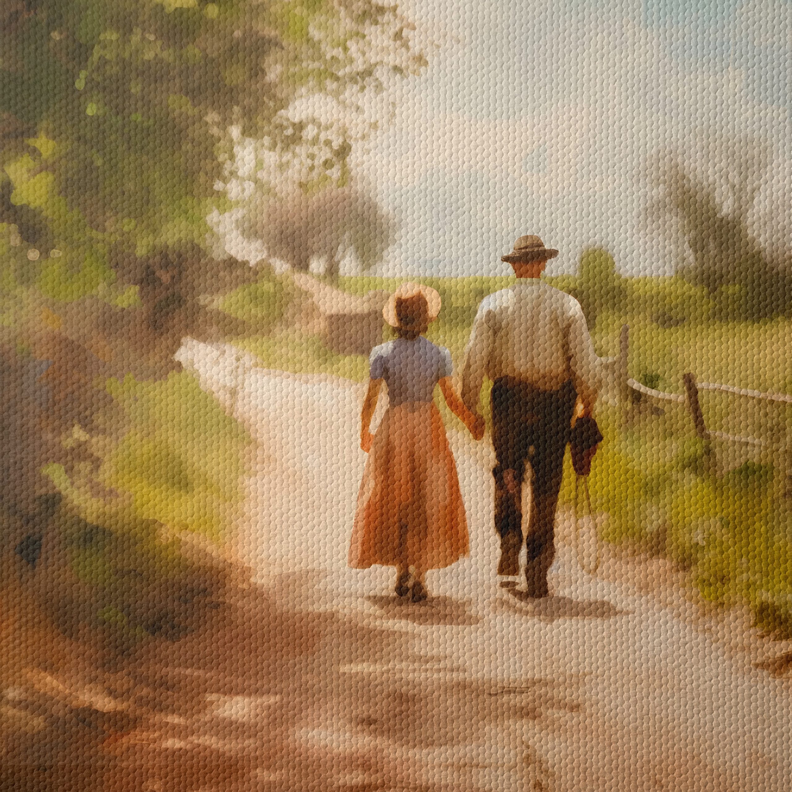 Contemporary Couple Walking in Nature - Image 4