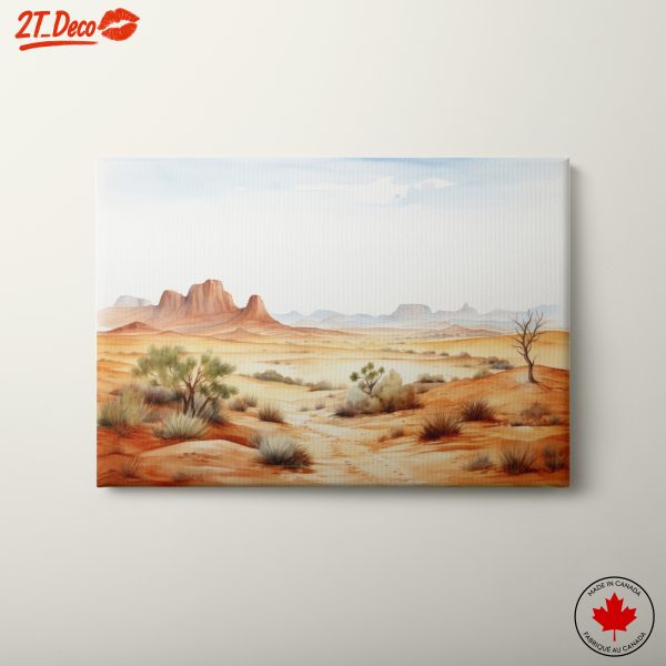 Serene Abstract Desert Landscape Art