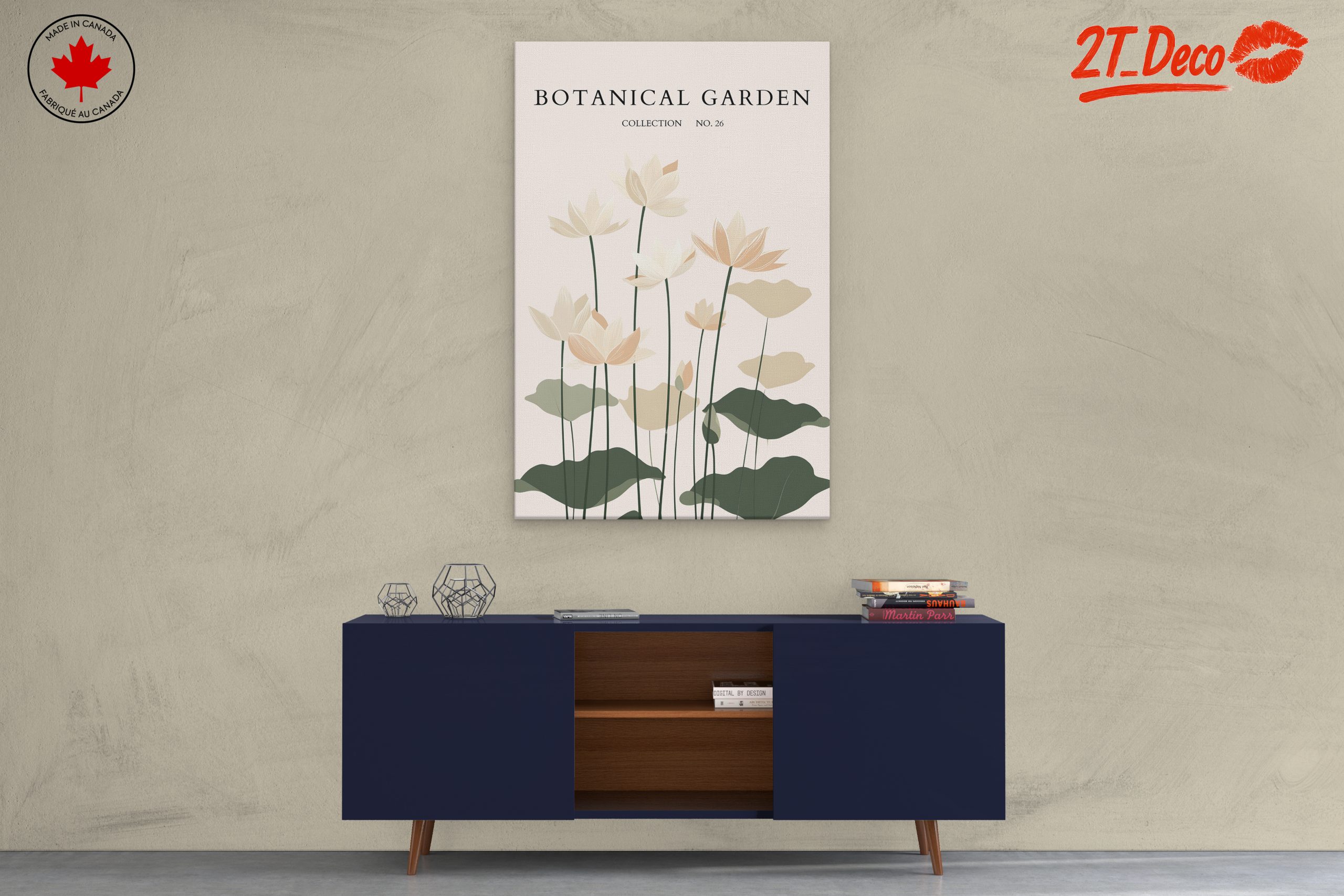 Elegant Botanical Garden Art - Image 3