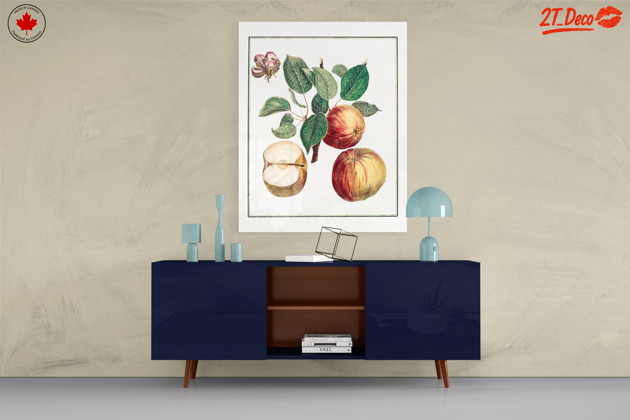 Detailed Botanical Illustration of Apples - Image 8