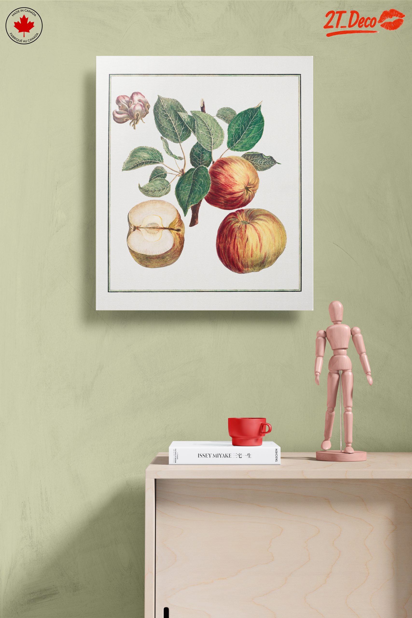 Detailed Botanical Illustration of Apples - Image 14