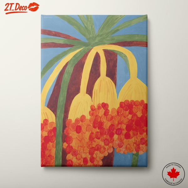 Vibrant Botanical Art with Bright Colors