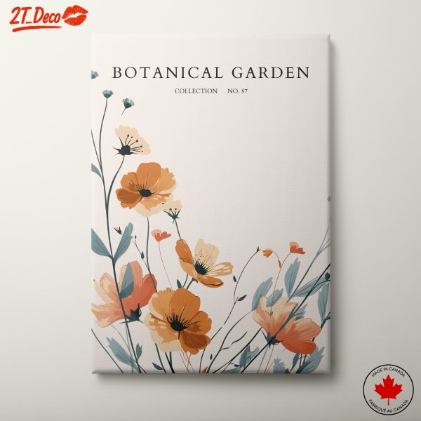 Vibrant Botanical Garden Artwork