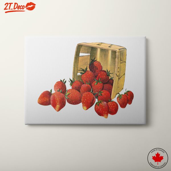 Colorful Abstract Strawberries in a Basket Art