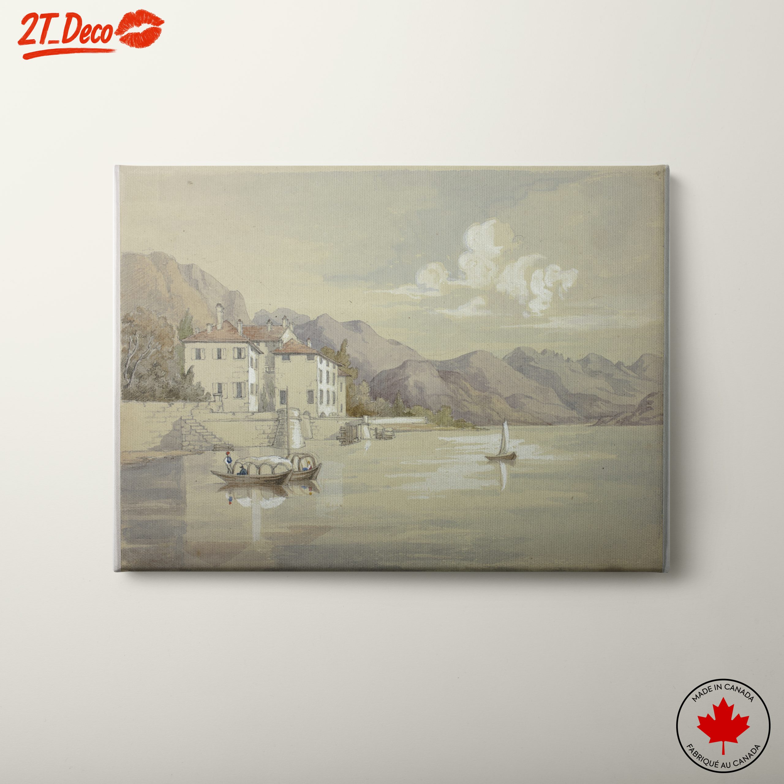 Serene Water Landscape with Mountains