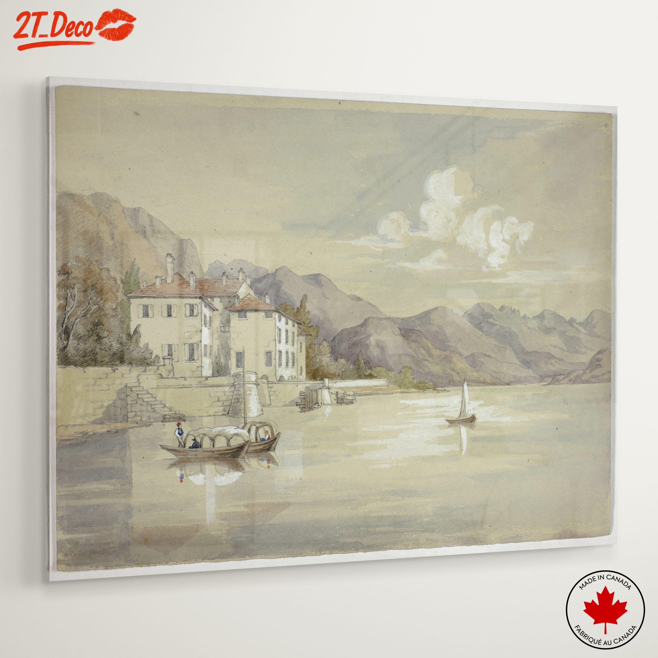 Serene Water Landscape with Mountains - Image 6