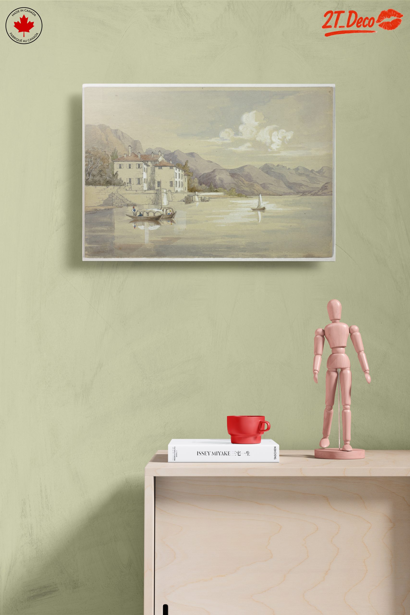 Serene Water Landscape with Mountains - Image 14