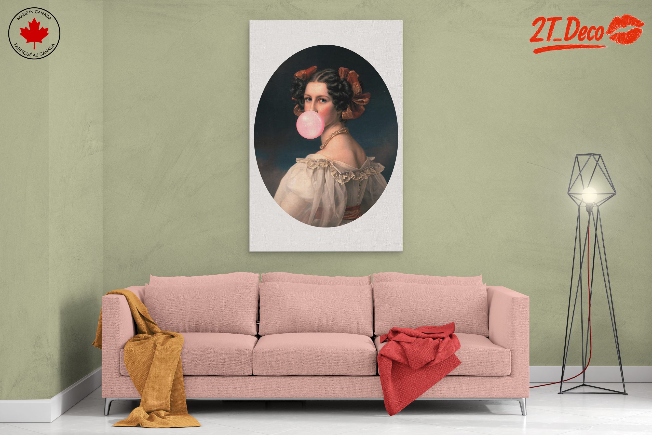 Modern Portrait with Bubblegum 2 - Image 2