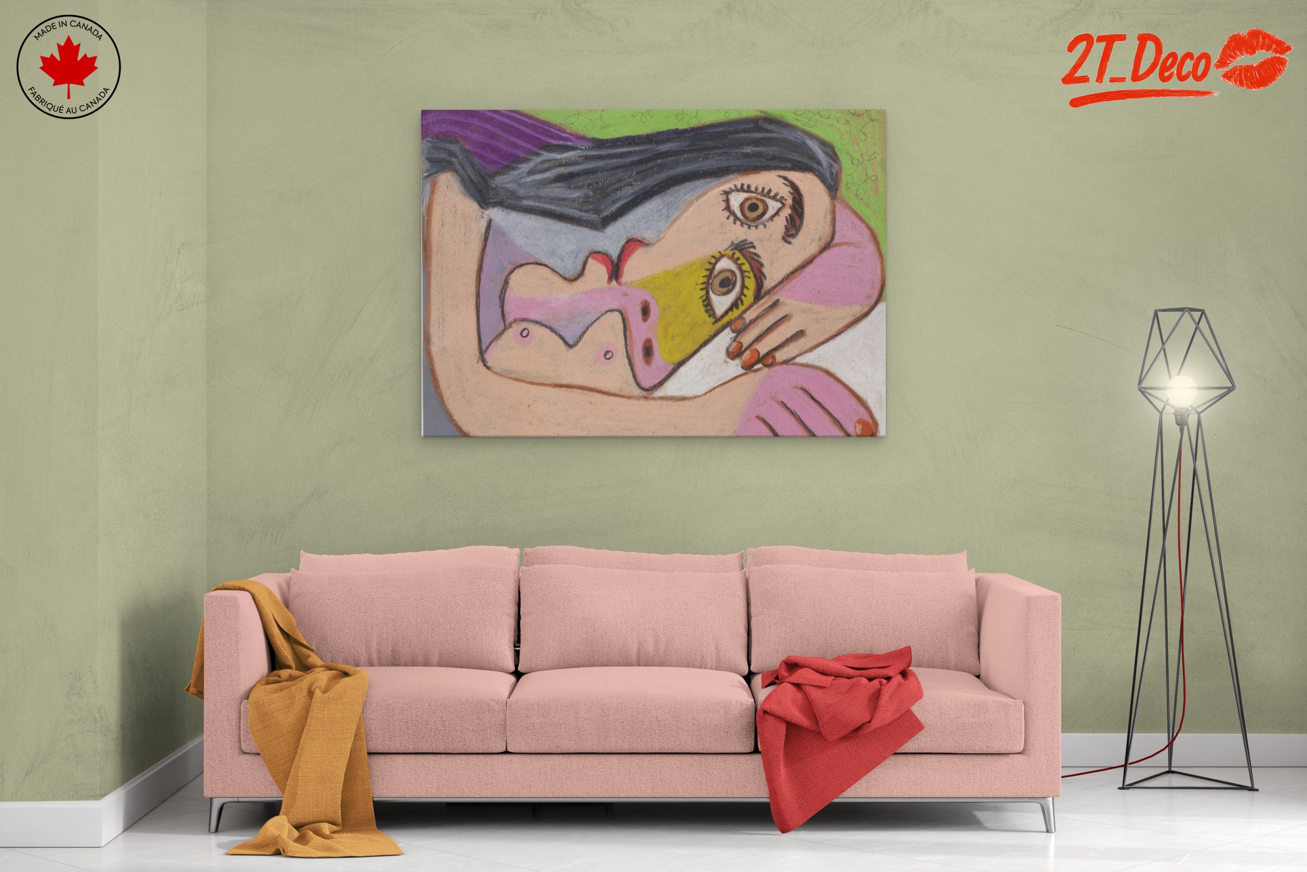 Stylized Abstract Figure Art with Bold Colors - Image 2