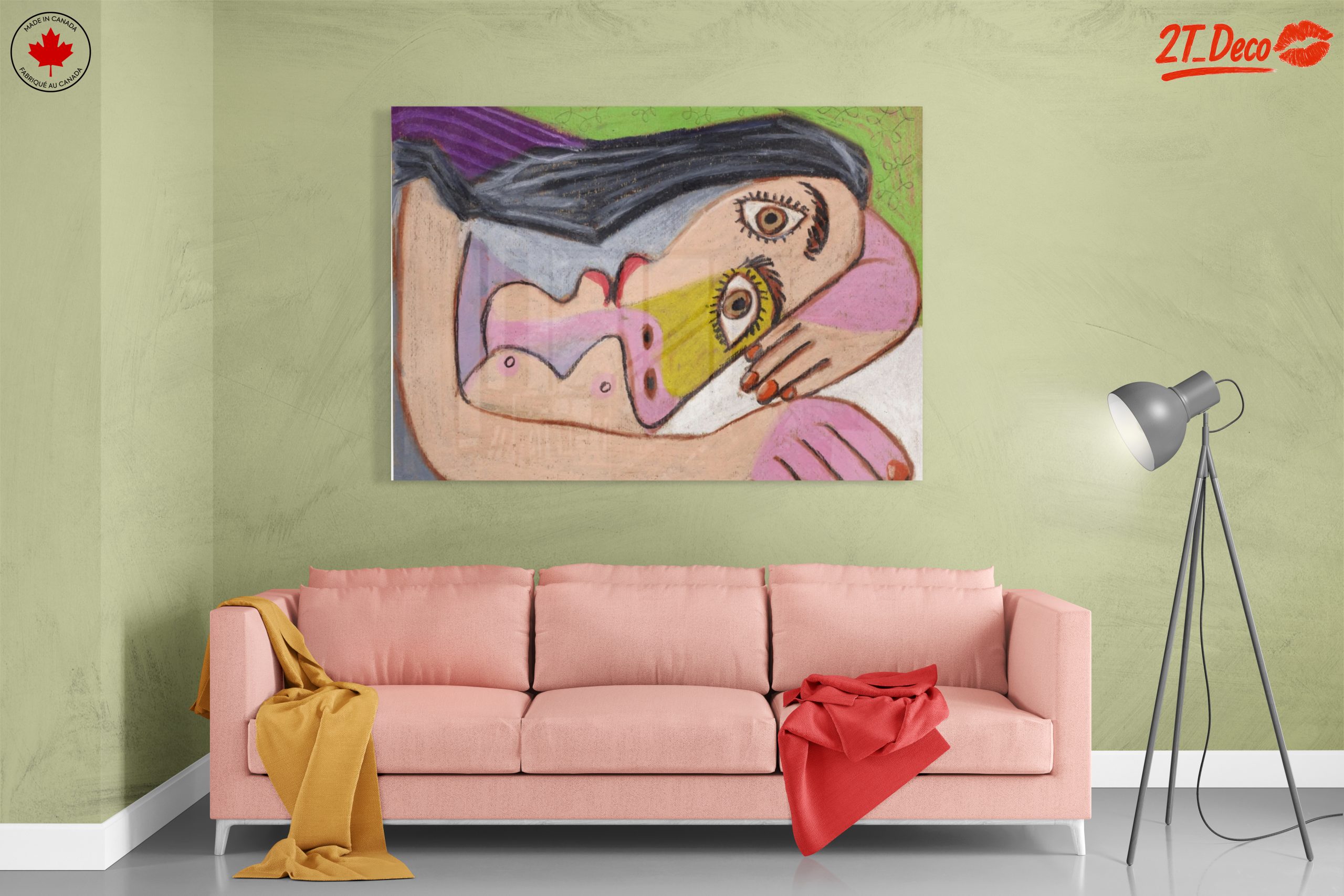 Stylized Abstract Figure Art with Bold Colors - Image 7