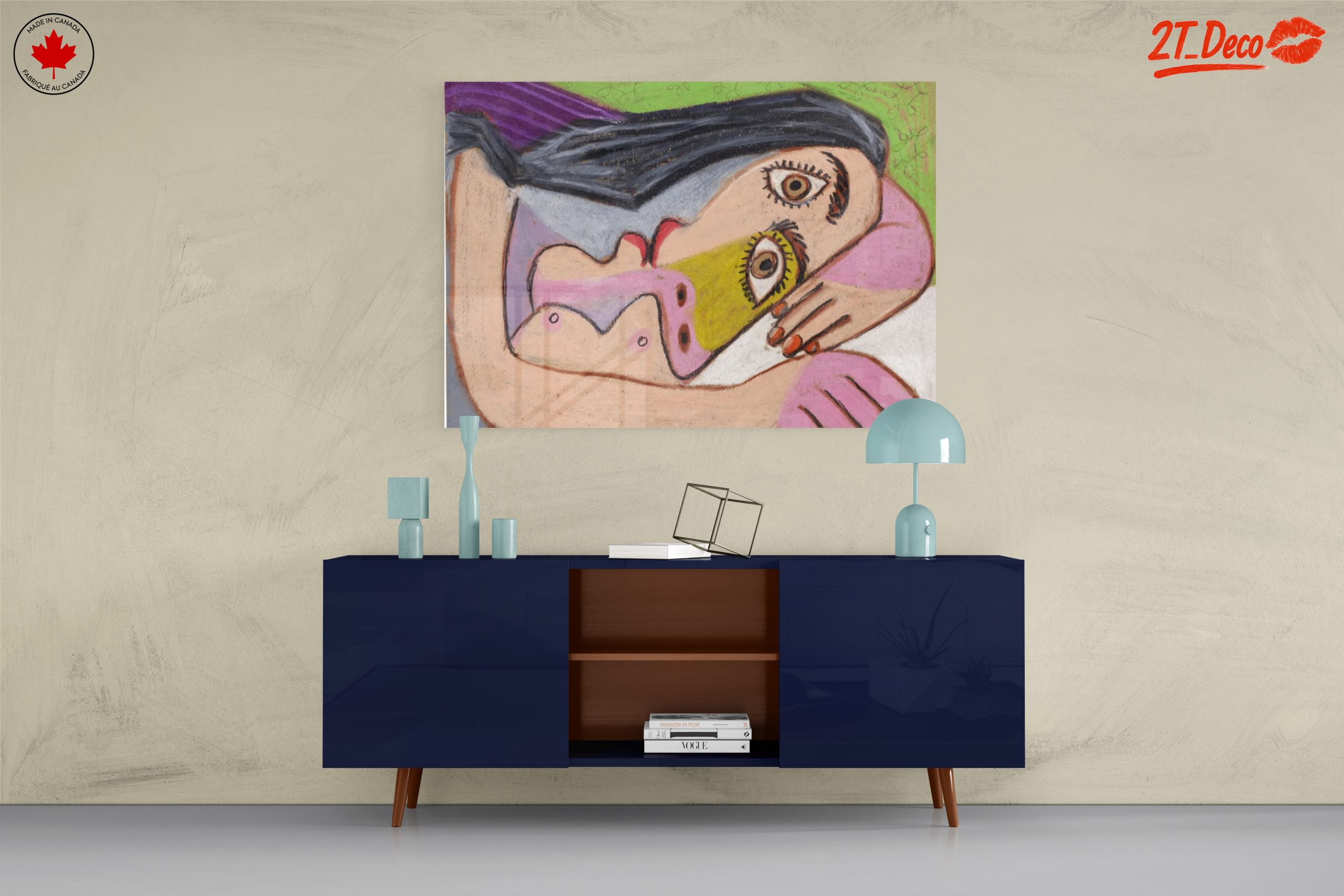 Stylized Abstract Figure Art with Bold Colors - Image 8