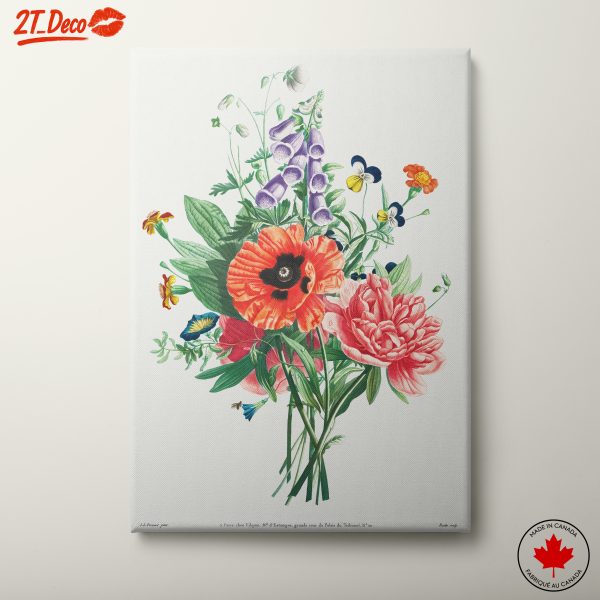 Colorful Botanical Flower Arrangement Art 3