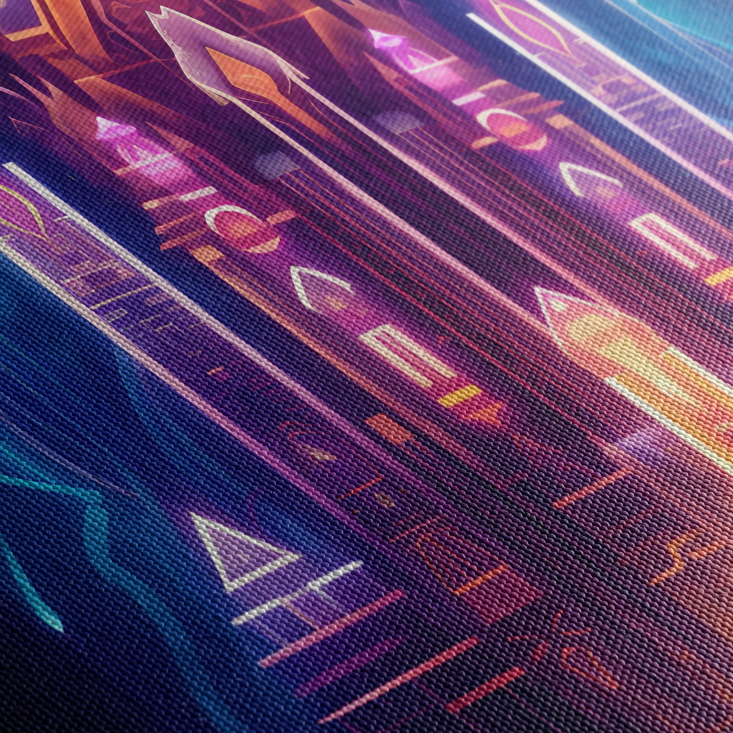 Futuristic Geometric Castle Artwork - Image 5
