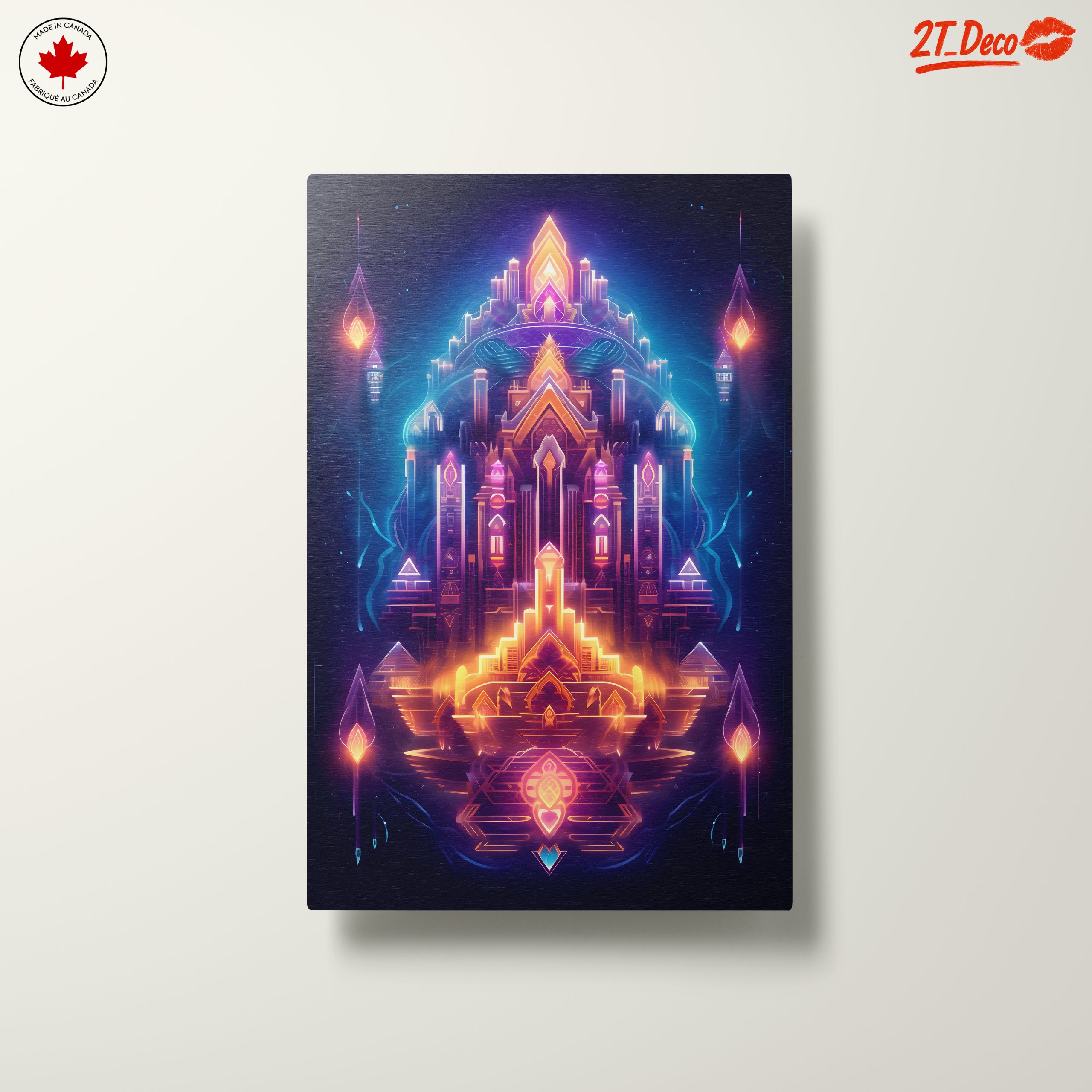 Futuristic Geometric Castle Artwork - Image 10
