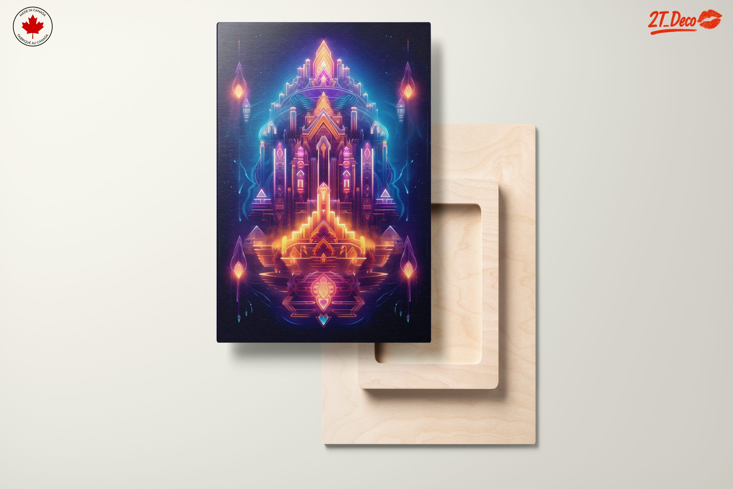 Futuristic Geometric Castle Artwork - Image 11