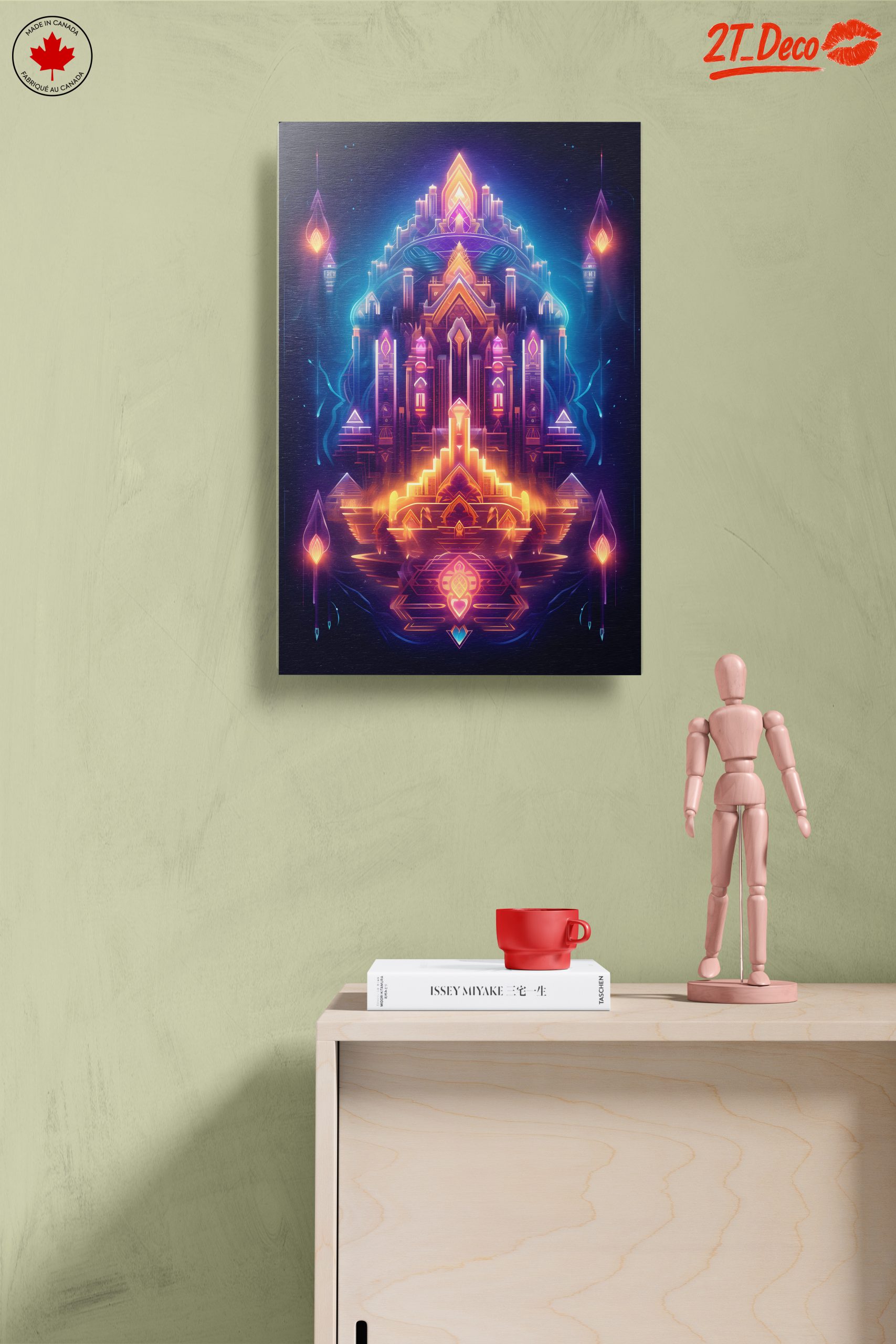 Futuristic Geometric Castle Artwork - Image 14