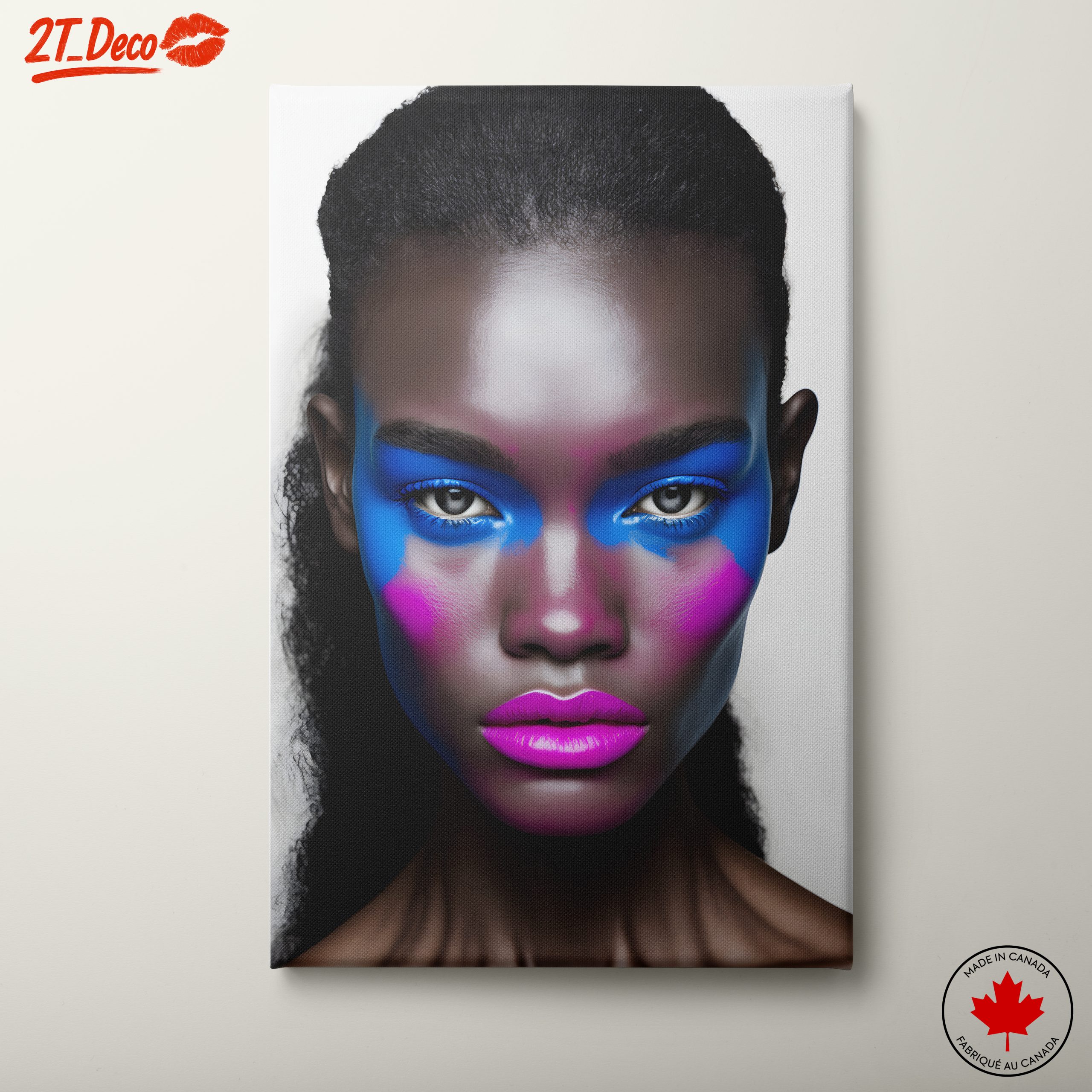 Vibrant Contemporary Portrait with Bold Colors 4